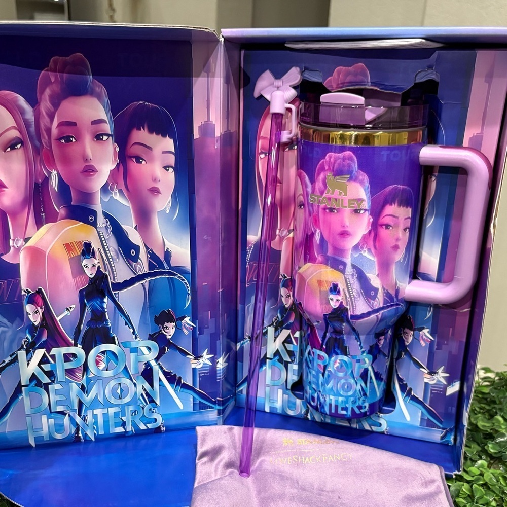 Customized Stanley Purple K-Pop Demon Hunters customized